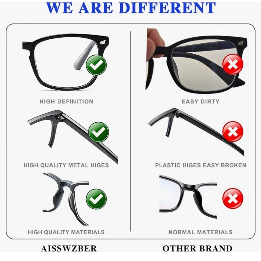 Classic Black Glasses - Picture 3 of 7